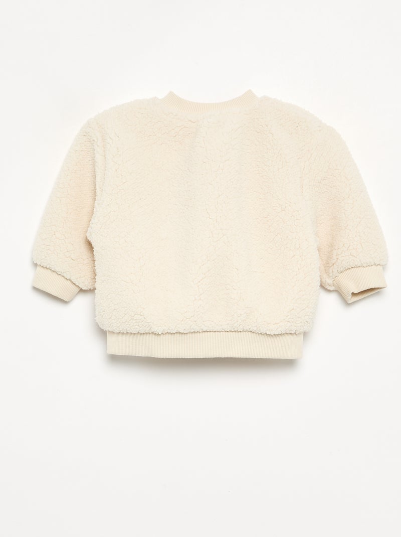 Vest van schapenvachteffect Wit - Kiabi