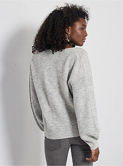 Vest van tricot met knopen - Kiabi