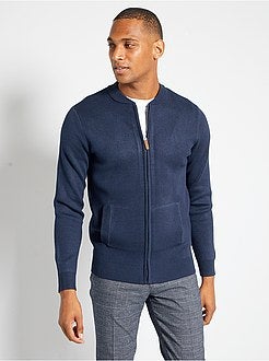 Vest van tricot met rits - Kiabi