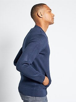 Vest van tricot met rits - Kiabi