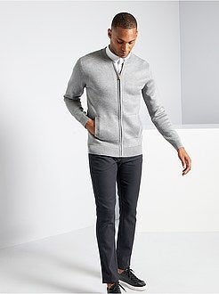 Vest van tricot met rits - Kiabi