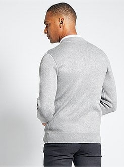 Vest van tricot met rits - Kiabi