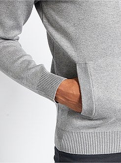 Vest van tricot met rits - Kiabi