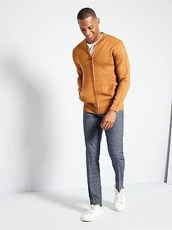 Vest van tricot met rits - Kiabi