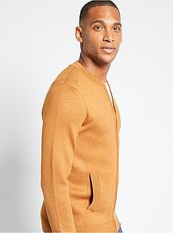 Vest van tricot met rits - Kiabi