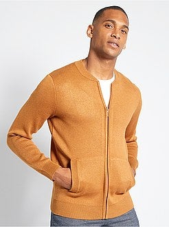 Vest van tricot met rits - Kiabi