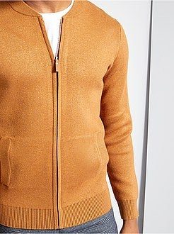 Vest van tricot met rits - Kiabi