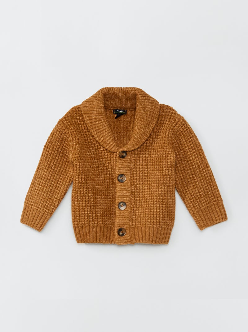 Vest van tricot met sjaalkraag BIEGE - Kiabi