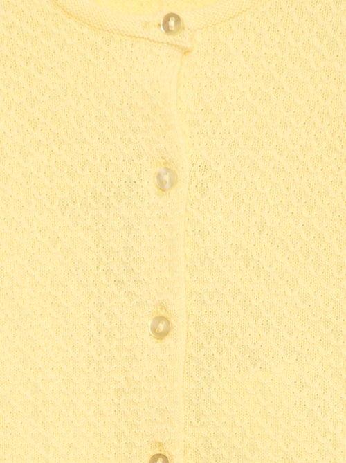 Vest van tricotsteek in effen kleur - Kiabi