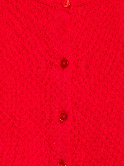 Vest van tricotsteek in effen kleur - Kiabi