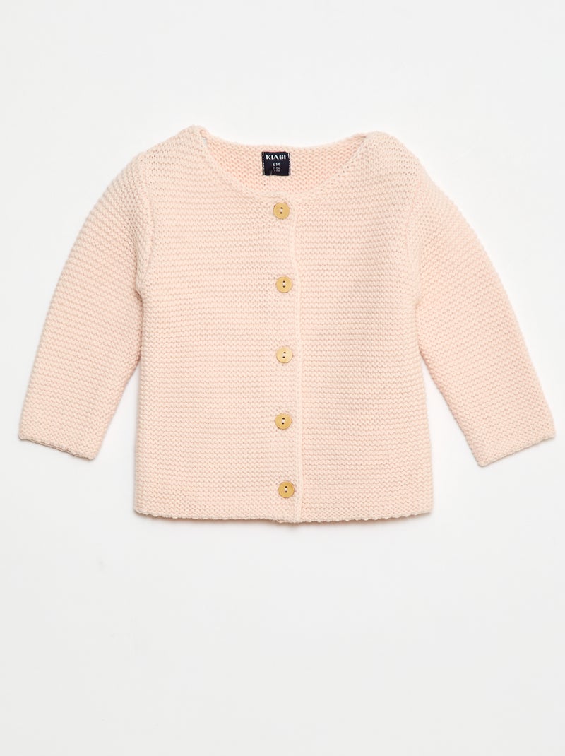 Vestje in eenvoudige ribbelsteek Rose - Kiabi