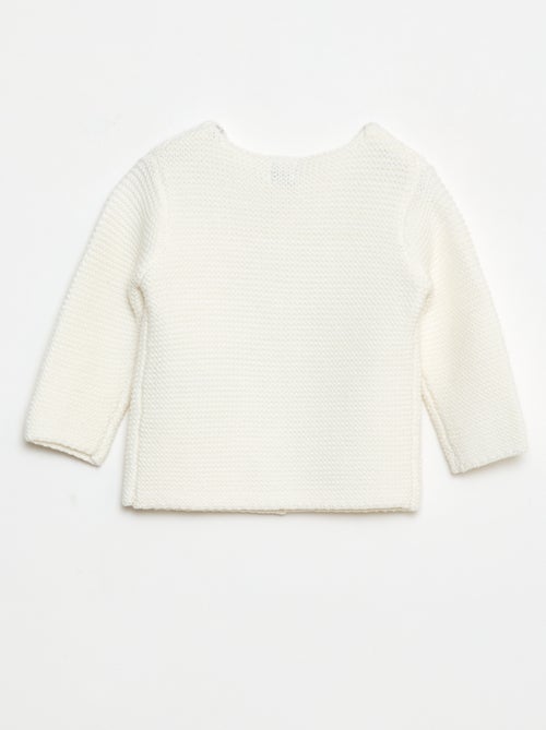 Vestje in eenvoudige ribbelsteek - Kiabi