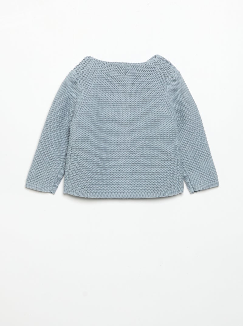 Vestje in mossteek Blauw - Kiabi