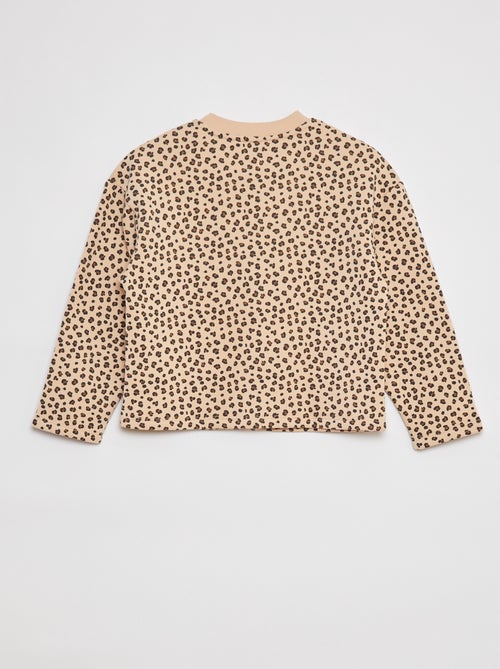 Vestje met lange mouwen en drukknoopsluiting - Kiabi