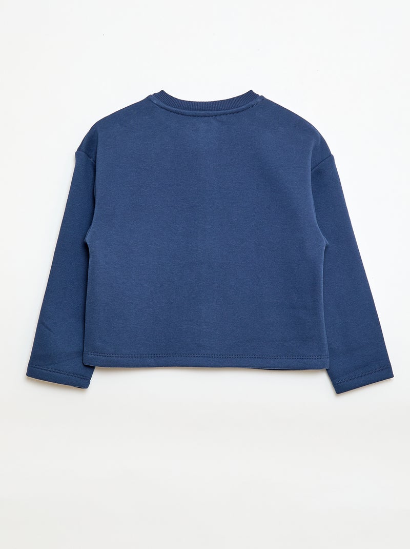 Vestje met lange mouwen en drukknoopsluiting Blauw - Kiabi