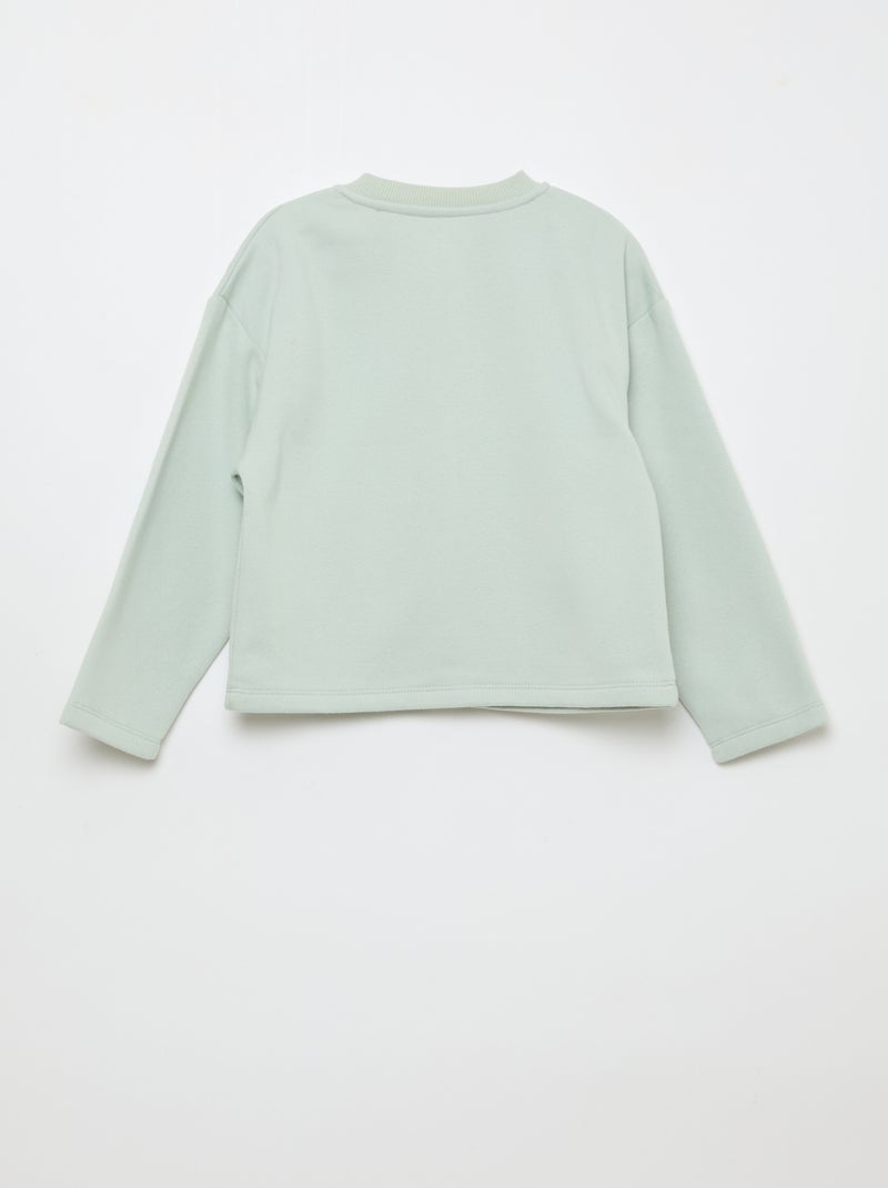 Vestje met lange mouwen en drukknoopsluiting Blauw - Kiabi