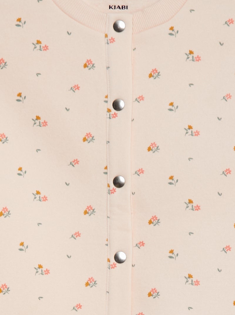 Vestje met lange mouwen en drukknoopsluiting ROSE - Kiabi