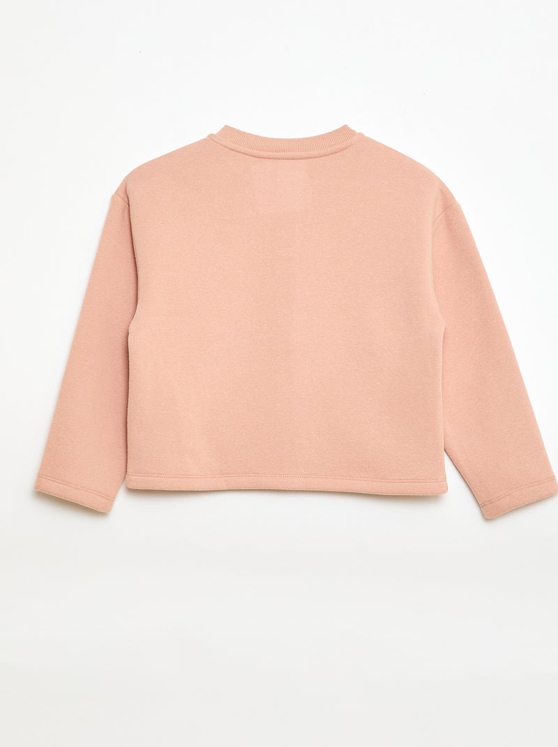 Vestje met lange mouwen en drukknoopsluiting Rose - Kiabi