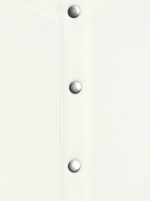 Vestje met lange mouwen en drukknoopsluiting - Kiabi