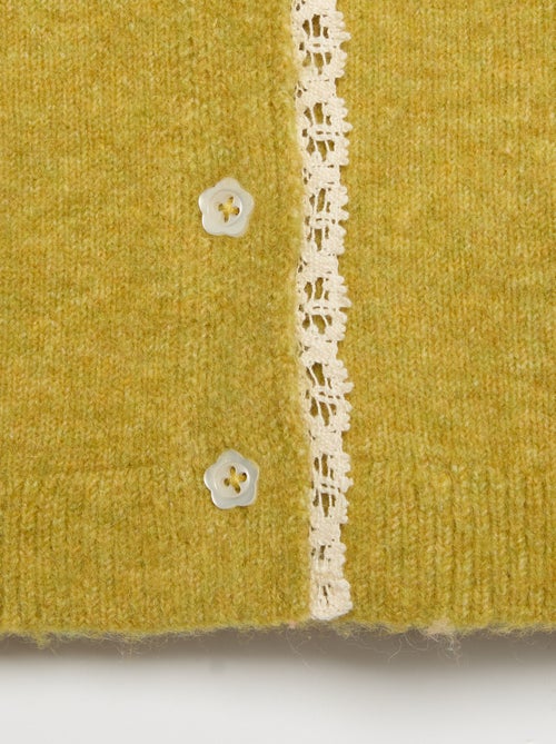 Vestje met randen van fijn kant - Kiabi