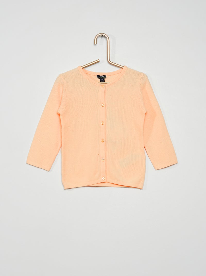Vestje van tricot ORANJE - Kiabi