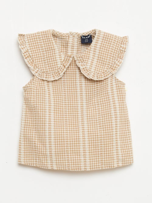 Vichy 2-delige set: blouse en broek - Kiabi