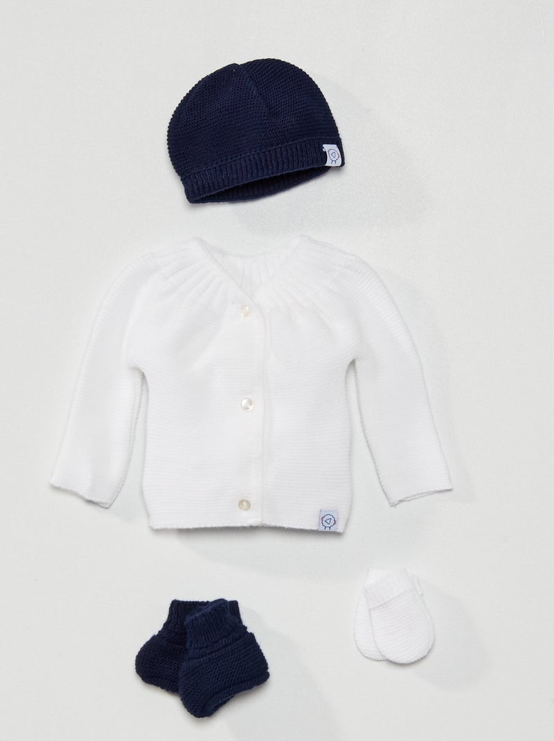Vierdelig setje 'La Manufacture de Layette' WIT - Kiabi