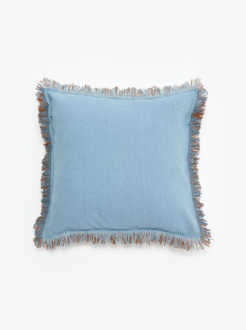 Vierkante kussenhoes met franjes 45 x 45 cm - Kiabi Vierkante kussenhoes met franjes 45 x 45 cm - Kiabi