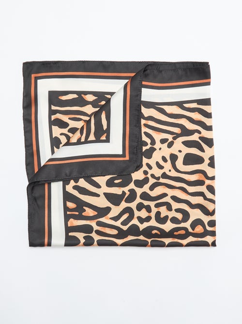 Vierkante sjaal met luipaardprint - Kiabi