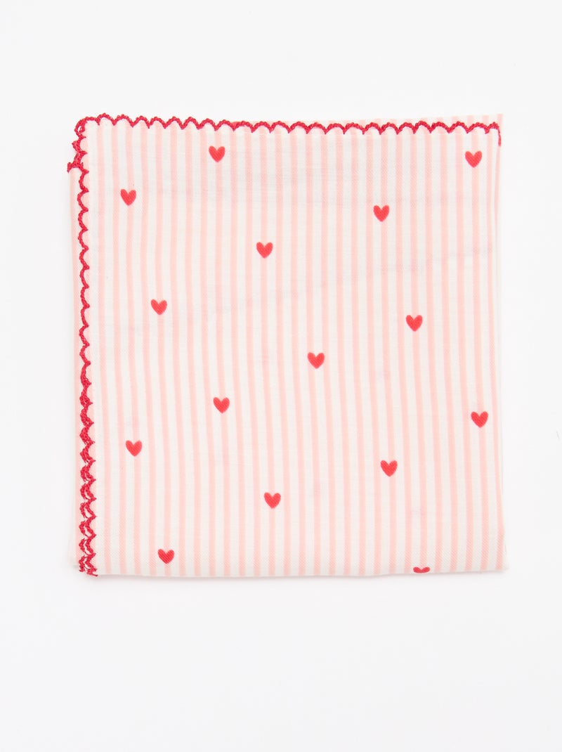 Vierkante sjaal met print Rose - Kiabi