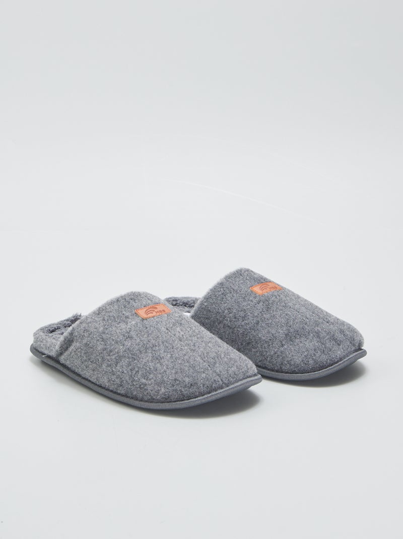 Vilten sloffen in slippermodel GRIJS - Kiabi