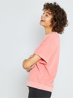 Vintage sweater met korte mouwen - Kiabi