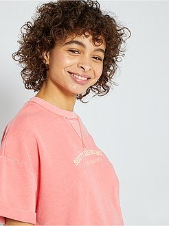 Vintage sweater met korte mouwen - Kiabi