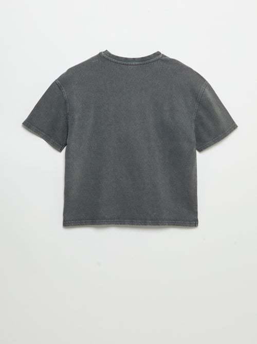 Vintage T-shirt met korte mouwen en skateprint - Kiabi Vintage T-shirt met korte mouwen en skateprint - Kiabi