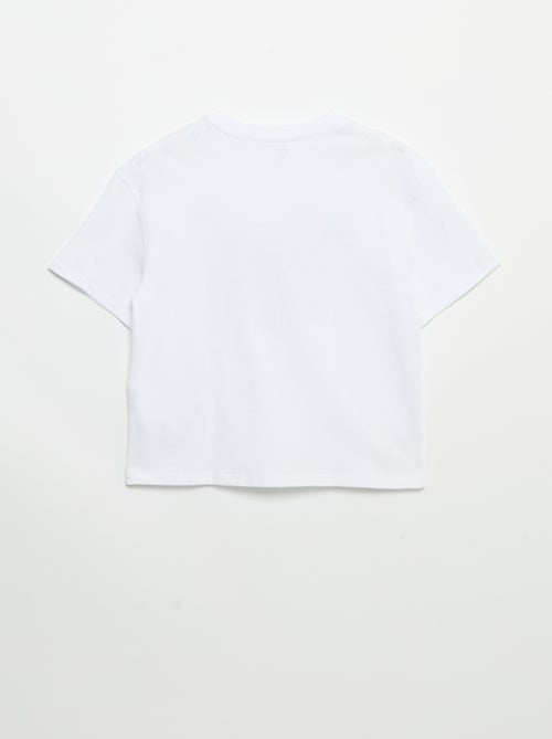 Vintage T-shirt met korte mouwen en skateprint - Kiabi