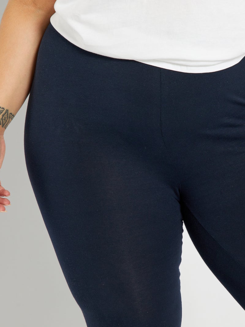Viscose legging blauw - Kiabi