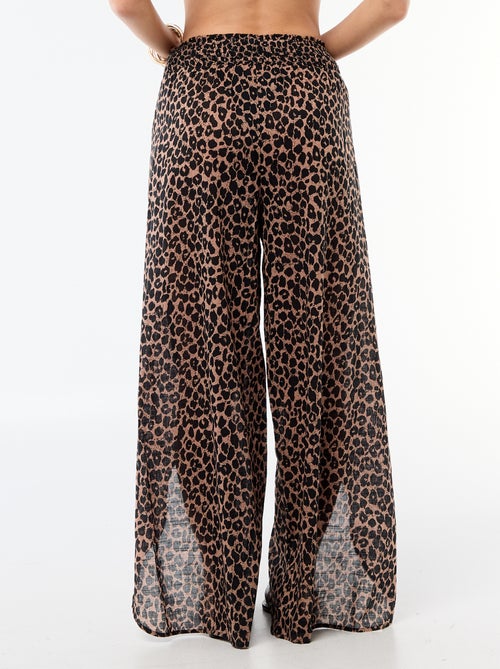 Viscose strandbroek met print - Kiabi