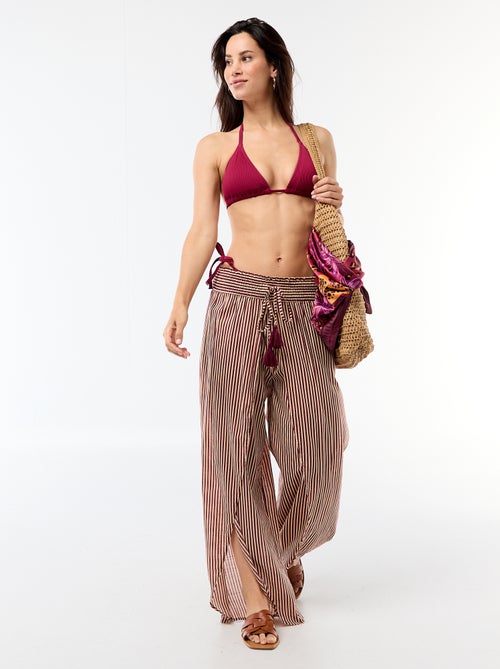 Viscose strandbroek met print - Kiabi