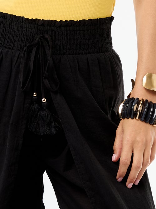 Viscose strandbroek met print - Kiabi