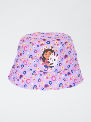 Vissershoedje met 'Gabby's poppenhuis'-print