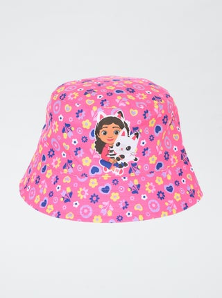 Vissershoedje met 'Gabby's poppenhuis'-print