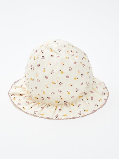 Vissershoedje met volants en print - Kiabi