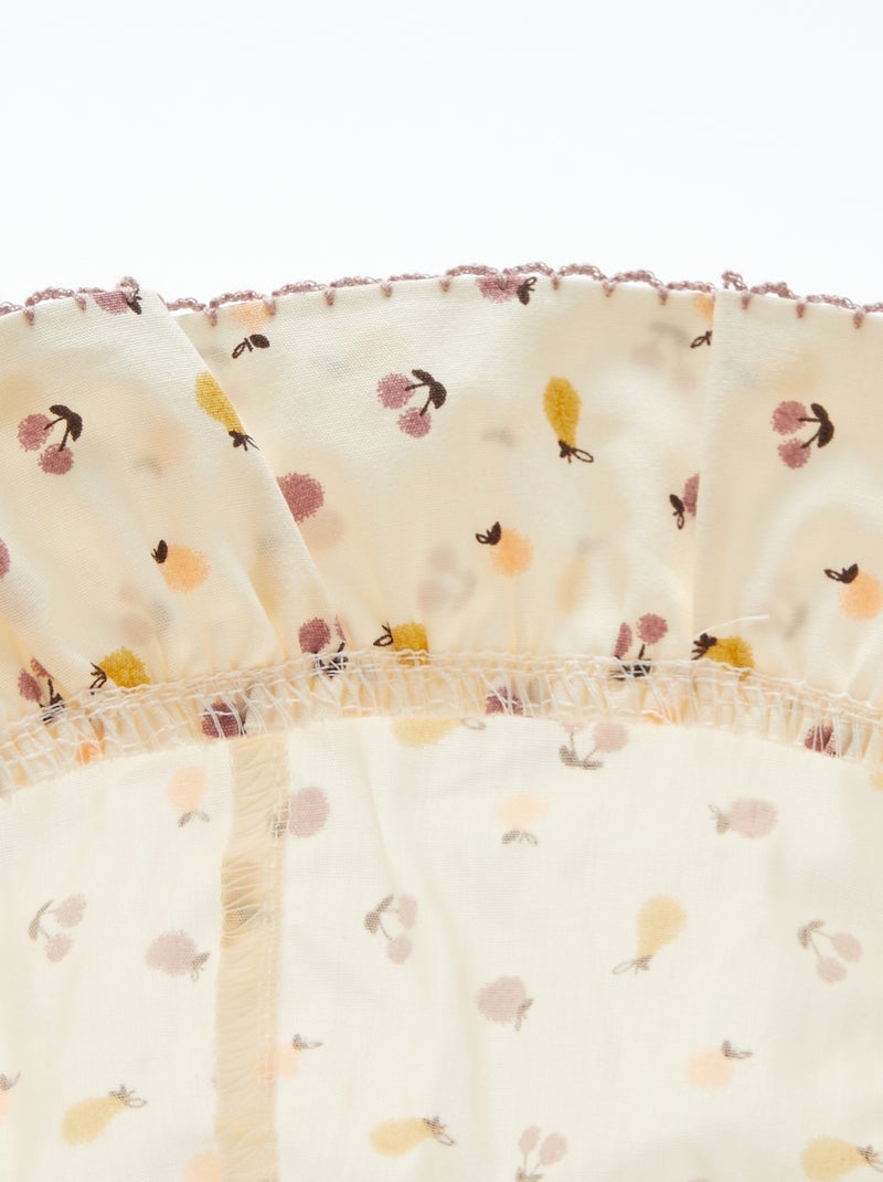 Vissershoedje met volants en print BIEGE - Kiabi