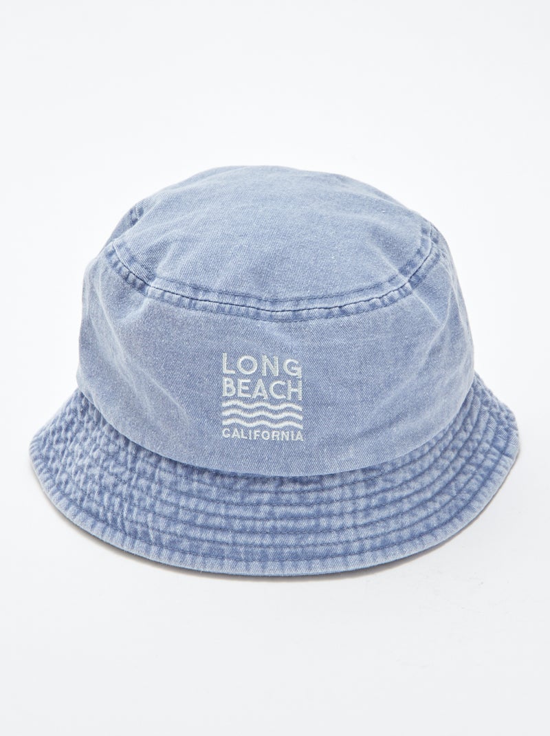 Vissershoedje van spijkerstof BLAUW - Kiabi