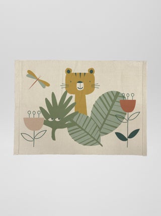 Vloerkleed met junglemotief