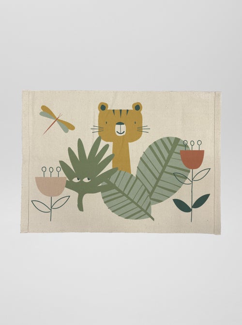 Vloerkleed met junglemotief - Kiabi