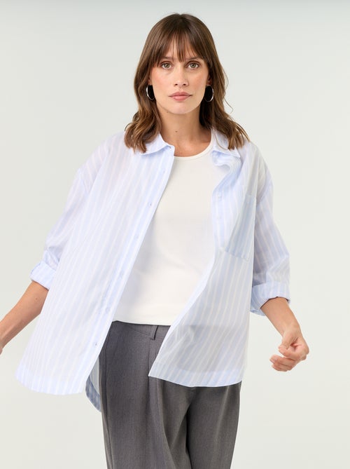 Voedingsblouse met split aan de zijkant - Kiabi