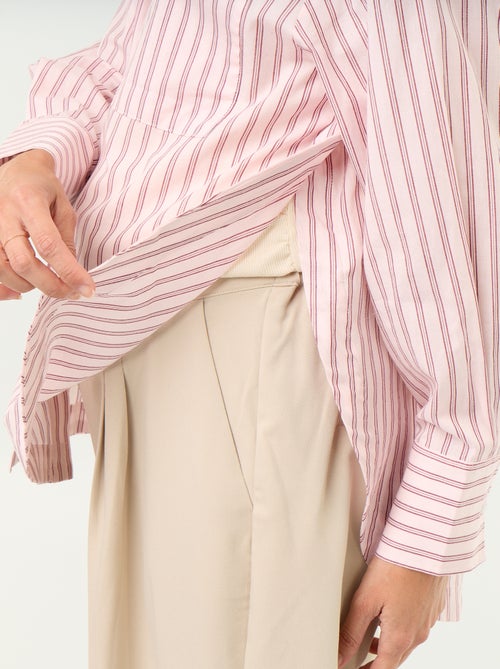 Voedingsblouse met split aan de zijkant - Kiabi
