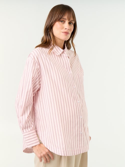Voedingsblouse met split aan de zijkant - Kiabi
