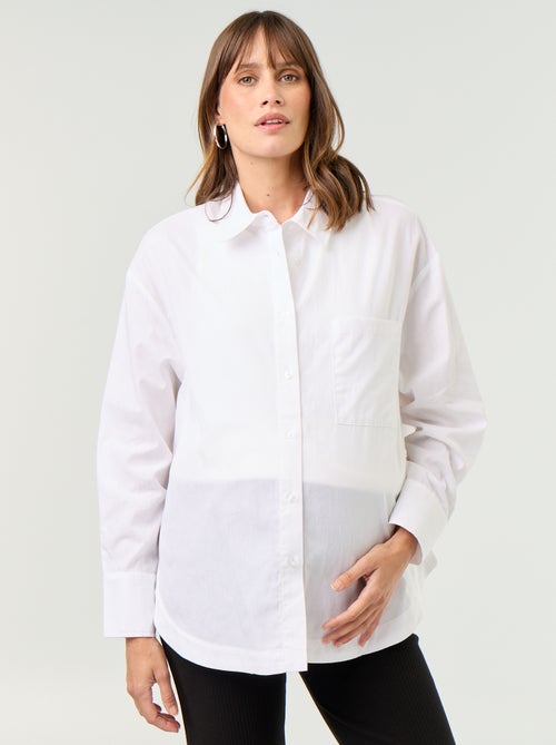 Voedingsblouse met split aan de zijkant - Kiabi